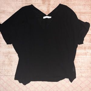 LUSH Black Blouse v -neck from Nordstrom